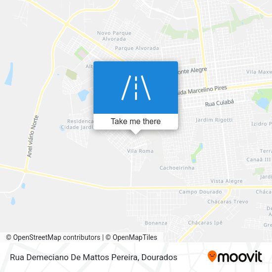 Rua Demeciano De Mattos Pereira map