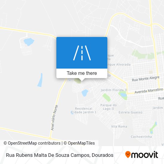 Rua Rubens Malta De Souza Campos map
