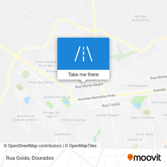 Rua Goiás map