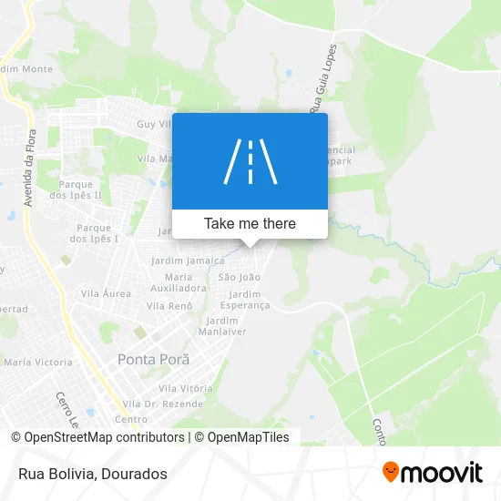 Rua Bolivia map