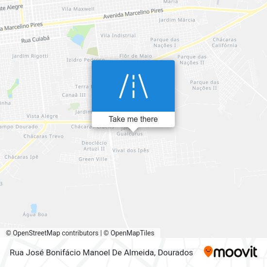 Rua José Bonifácio Manoel De Almeida map