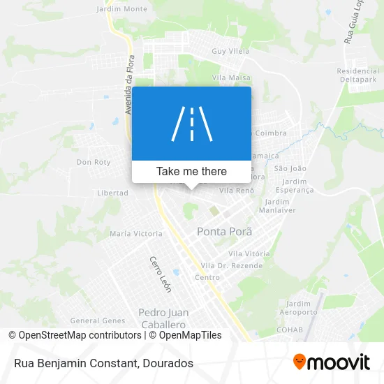 Rua Benjamin Constant map