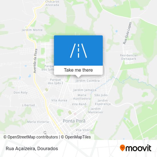 Rua Açaízeira map