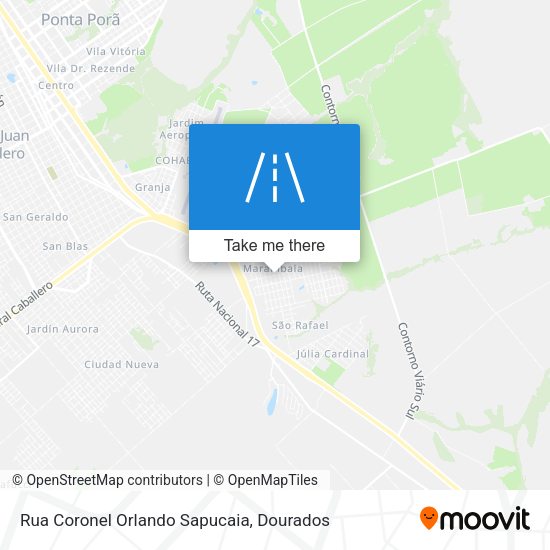 Rua Coronel Orlando Sapucaia map