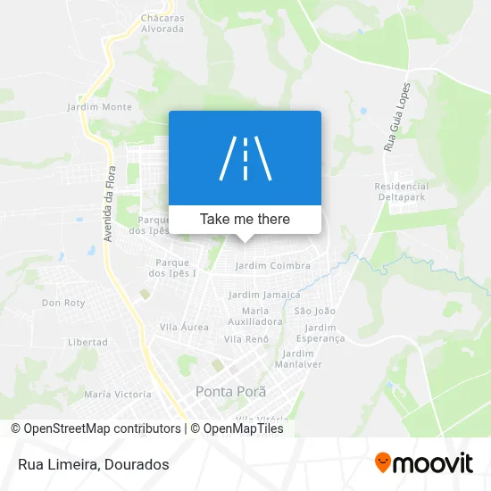 Rua Limeira map
