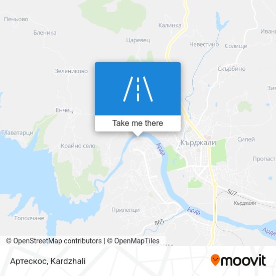 Артескос map