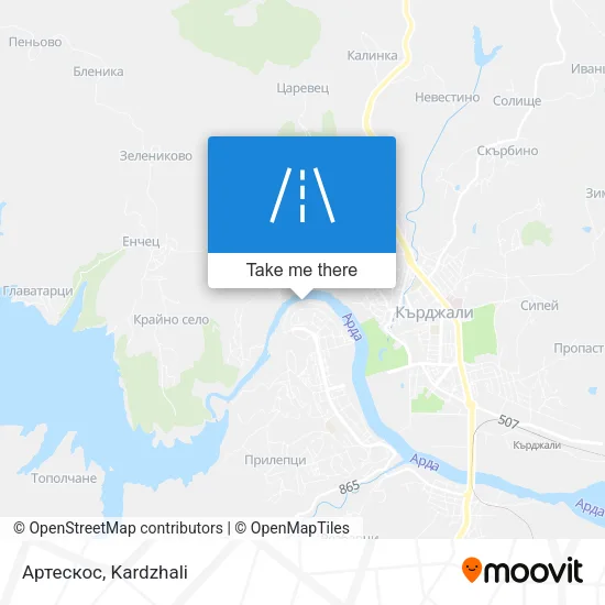 Карта Артескос