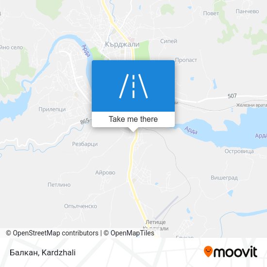 Балкан map