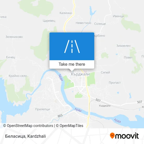 Карта Беласица