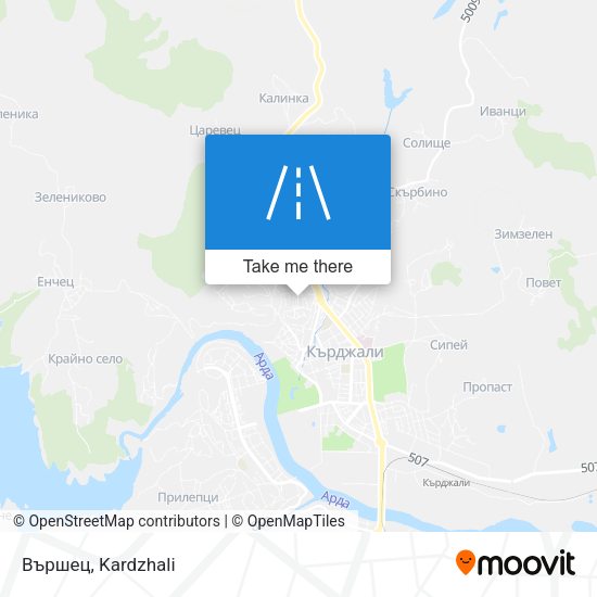 Вършец map