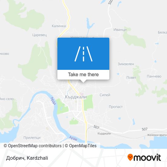 Добрич map