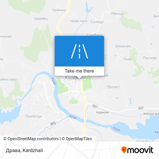 Драва map