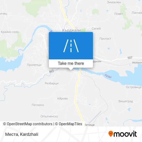 Карта Места