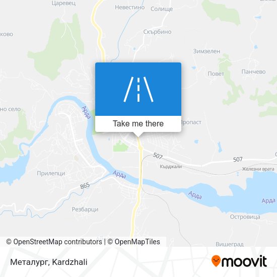 Металург map