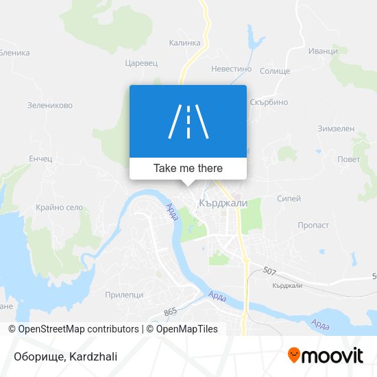 Карта Оборище