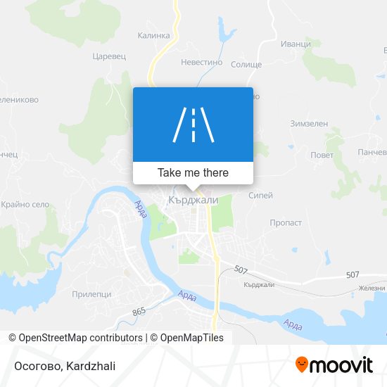 Осогово map