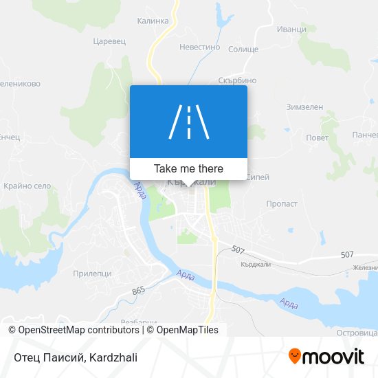 Карта Отец Паисий