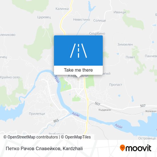 Петко Рачов Славейков map