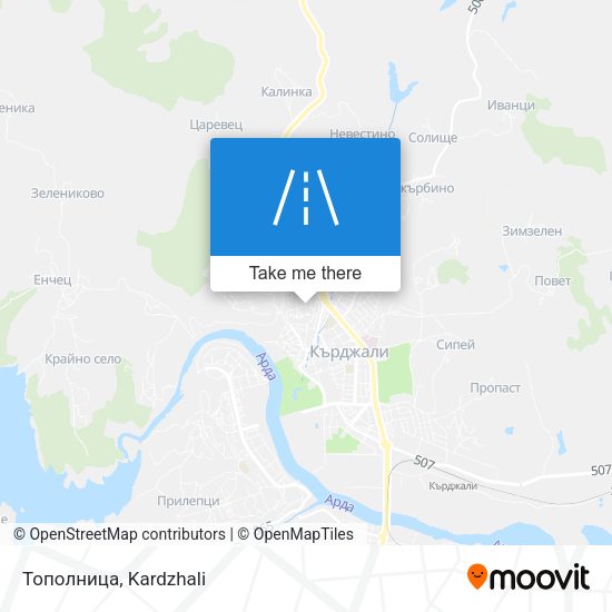 Карта Тополница