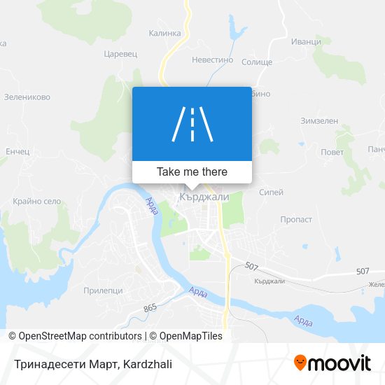 Тринадесети Март map
