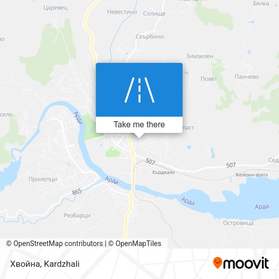 Хвойна map