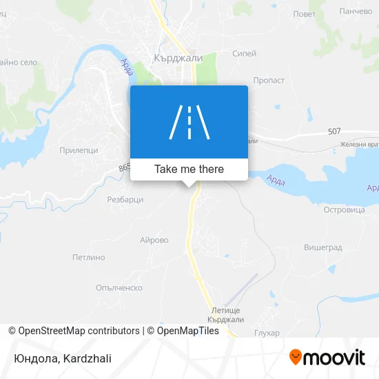 Карта Юндола