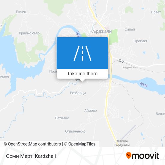 Осми Март map