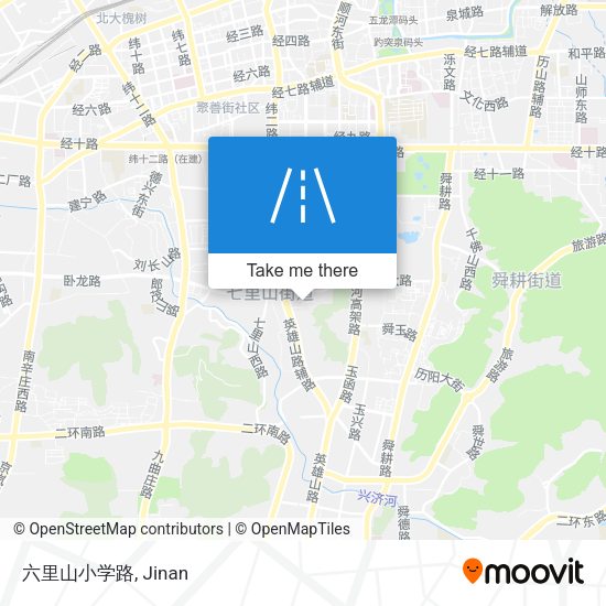 六里山小学路 map