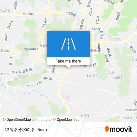 望岳路分水岭路 map