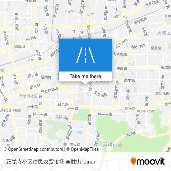正觉寺小区便民农贸市场;全胜街 map
