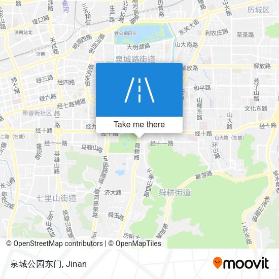 泉城公园东门 map