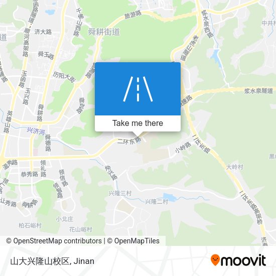 山大兴隆山校区 map