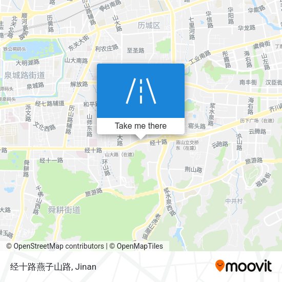 经十路燕子山路 map