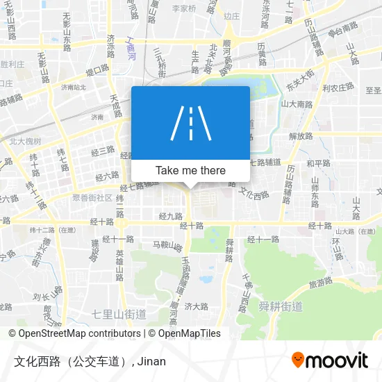 文化西路（公交车道） map