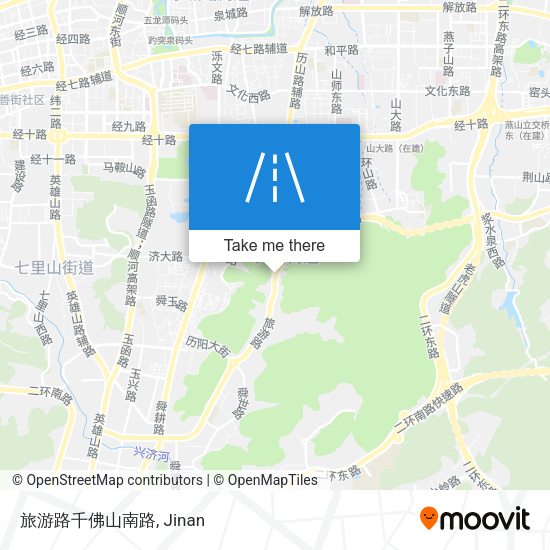 旅游路千佛山南路 map