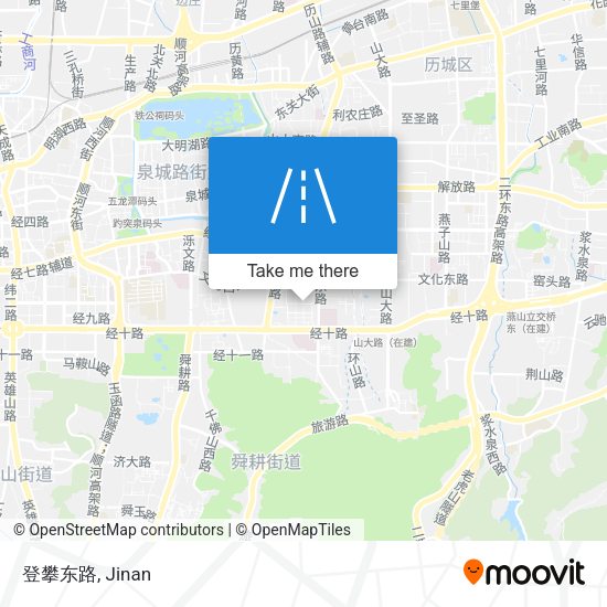 登攀东路 map