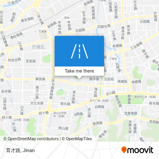 育才路 map