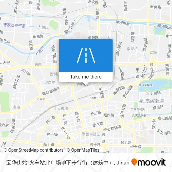 宝华街站-火车站北广场地下步行街（建筑中） map