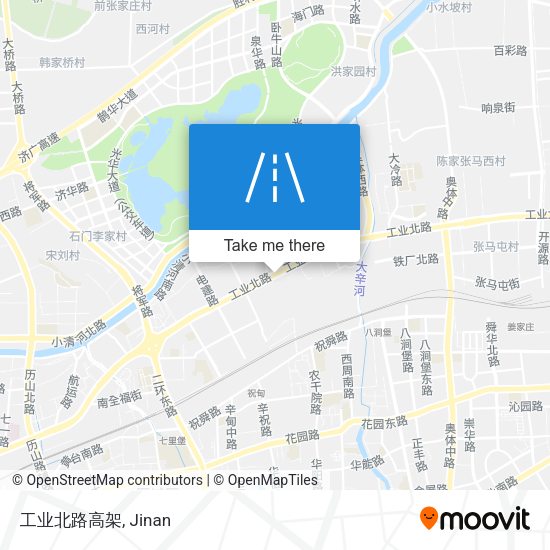 工业北路高架 map