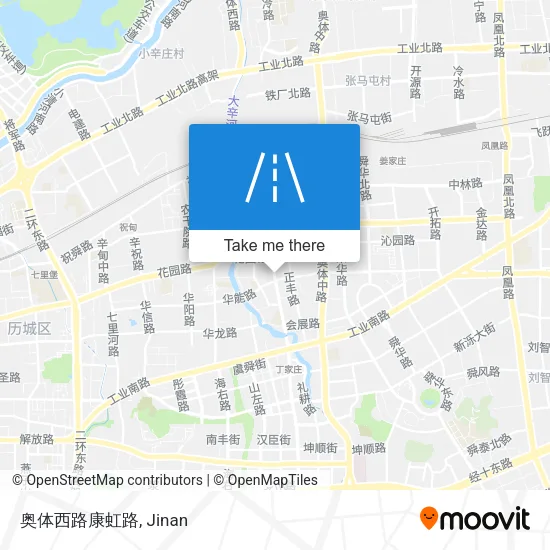 奥体西路康虹路 map