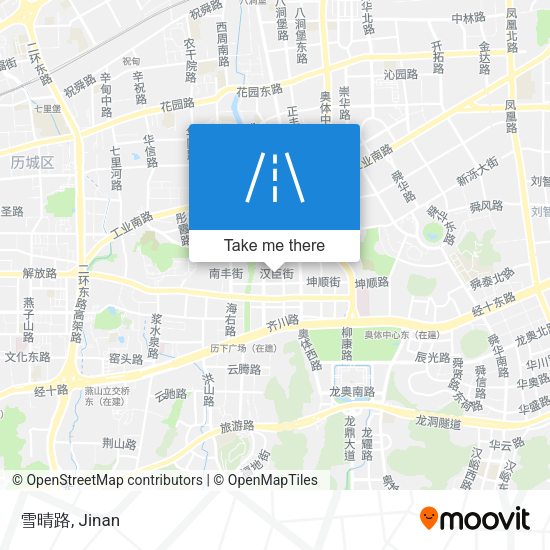 雪晴路 map