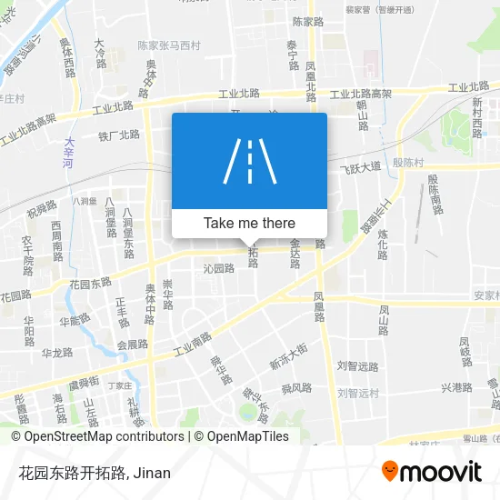 花园东路开拓路 map