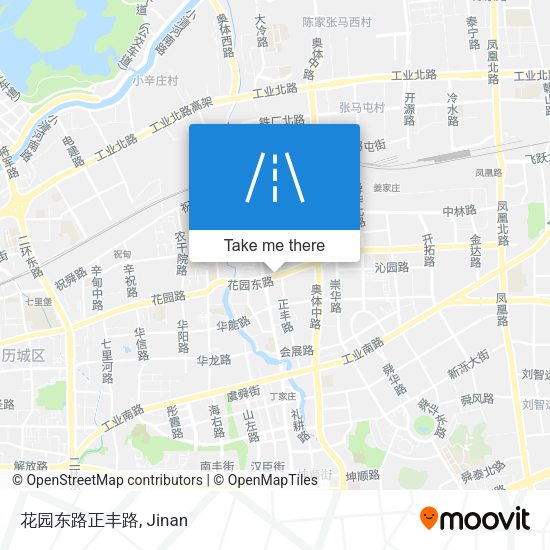花园东路正丰路 map
