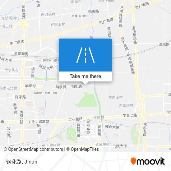 钢化路 map