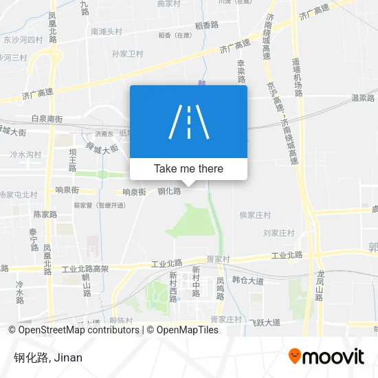 钢化路 map