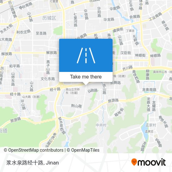 浆水泉路经十路 map