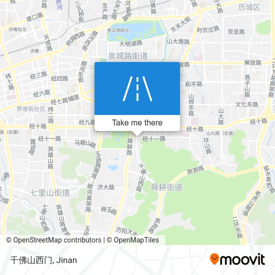 千佛山西门 map