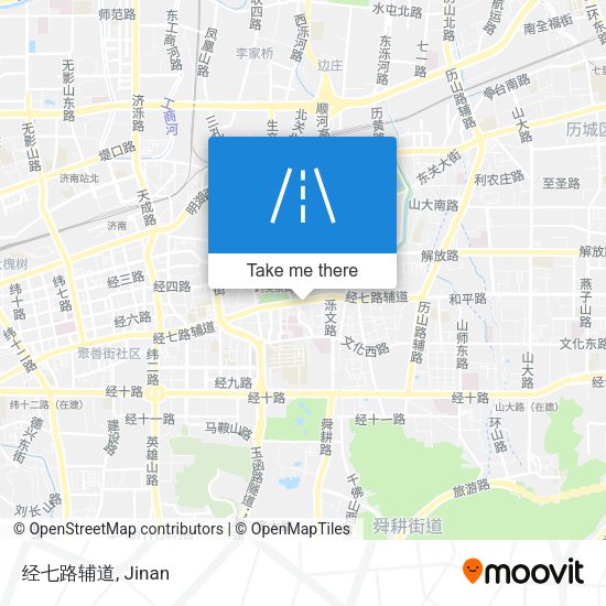 经七路辅道 map
