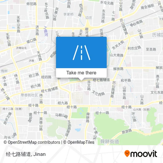 经七路辅道 map