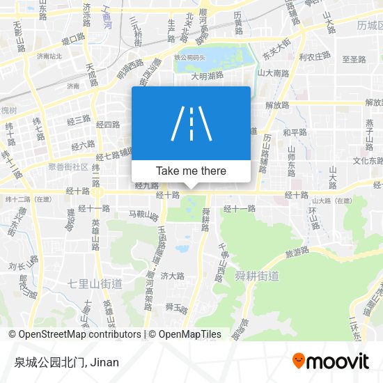 泉城公园北门 map
